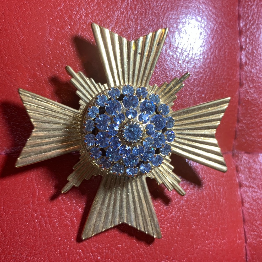 Light Blue Antique brooch